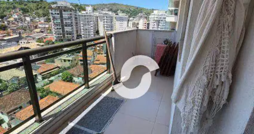 Apartamento com 2 dormitórios à venda, 67 m² por r$ 600.000,00 - santa rosa - niterói/rj