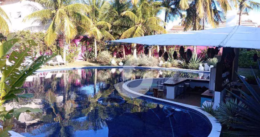 Pousada com 14 dormitórios à venda, 80m da praia. 800 m² por r$ 4.200.000 - geribá - armação dos búzios/rj