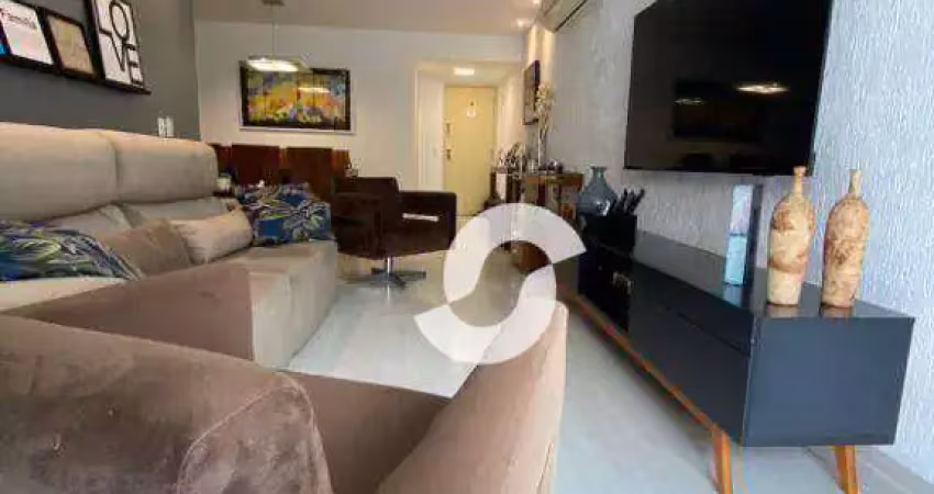 Apartamento com 3 dormitórios à venda, 100 m² por r$ 790.000,00 - icaraí - niterói/rj