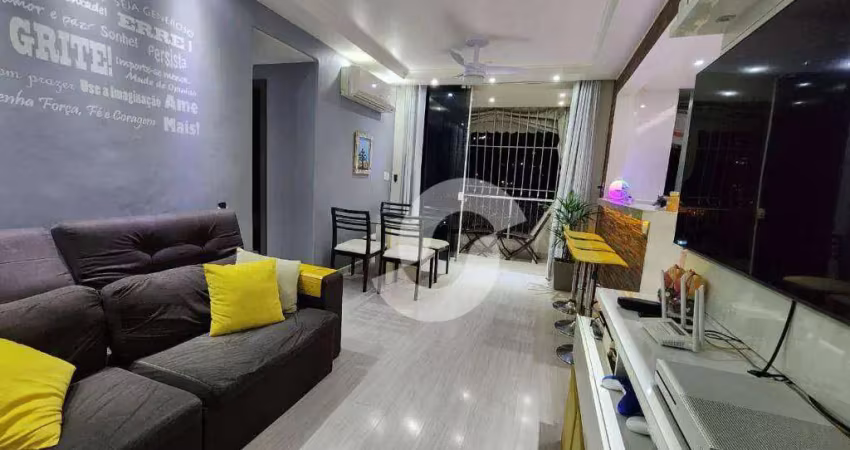 Apartamento com 2 dormitórios à venda, 80 m² por r$ 390.000,00 - fonseca - niterói/rj