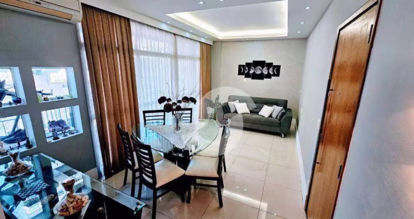 Apartamento com 3 dormitórios à venda, 100 m² por r$ 795.000,00 - icaraí - niterói/rj