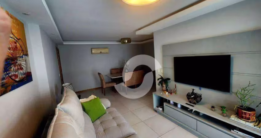 Excelente apartamento com 3 suítes a venda, 115 m² por r$ 1.480.000 - icaraí - niterói/rj