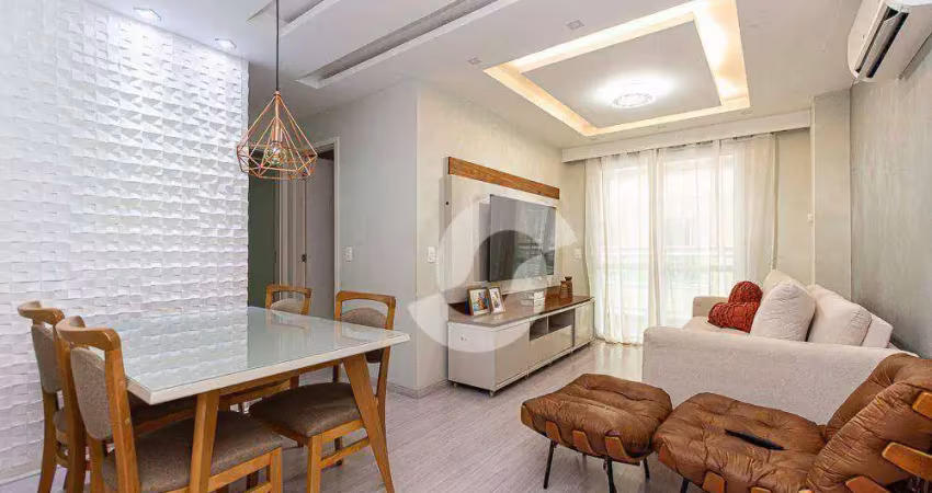 Lindo apartamento reformado com 2 quartos, vaga e lazer completo - santa rosa