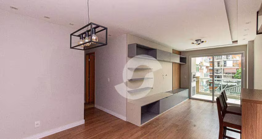Apartamento com 2 dormitórios à venda, 73 m² por r$ 650.000,00 - santa rosa - niterói/rj