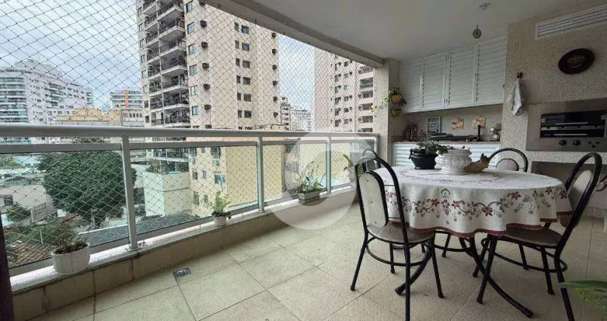 Apartamento com 3 dormitórios à venda, 110 m² por r$ 890.000,00 - vital brasil - niterói/rj