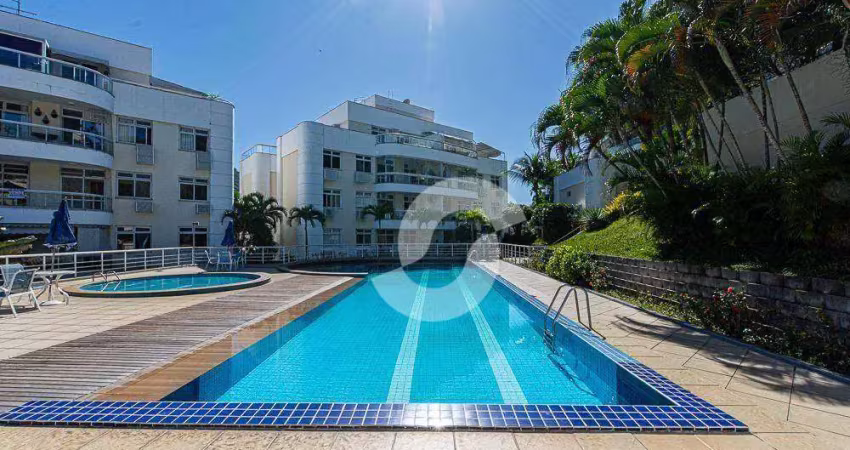 Apartamento com 3 dormitórios à venda, 115 m² por r$ 630.000,00 - itaipu - niterói/rj