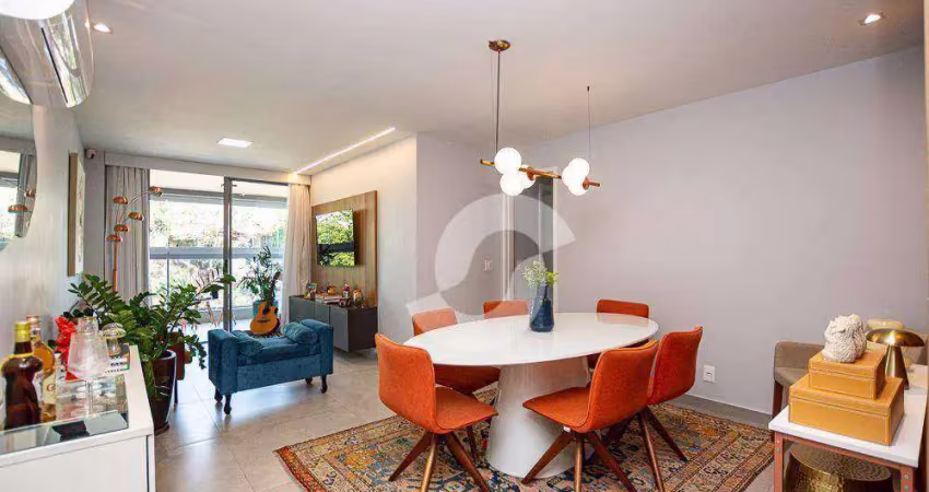 Apartamento com 3 dormitórios à venda, 128 m² por r$ 1.750.000,00 - charitas - niterói/rj