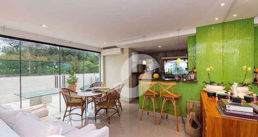 Cobertura com 1 dormitório à venda, 111 m² por r$ 1.500.000,00 - ingá - niterói/rj