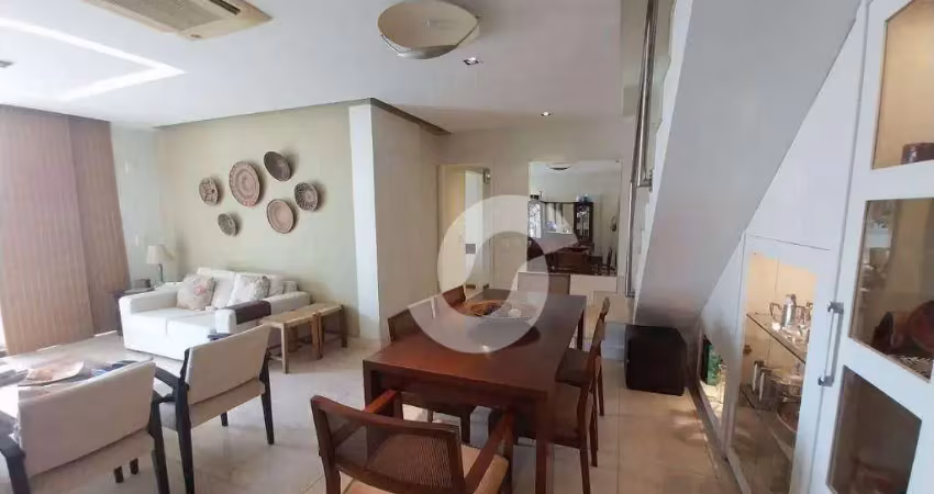 Cobertura com 3 dormitórios à venda, 280 m² por r$ 2.400.000,00 - icaraí - niterói/rj