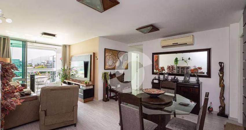 Apartamento com 3 dormitórios à venda, 116 m² por r$ 1.190.000,00 - piratininga - niterói/rj