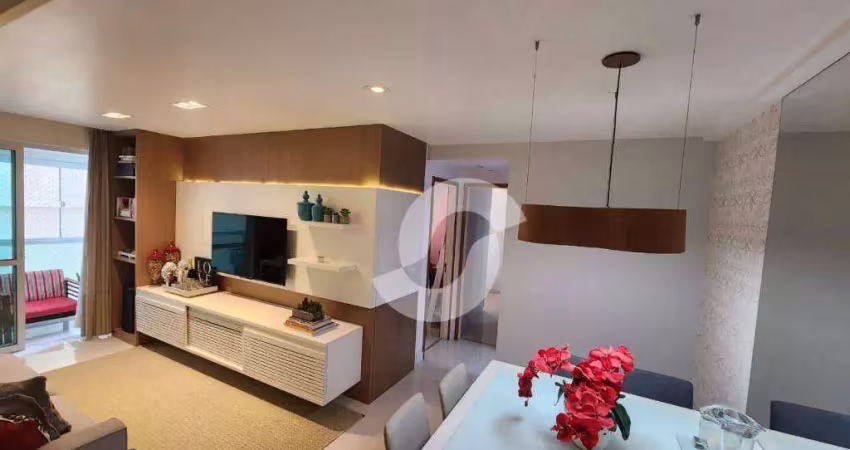 Apartamento com 2 dormitórios à venda, 76 m² por r$ 890.000,00 - icaraí - niterói/rj