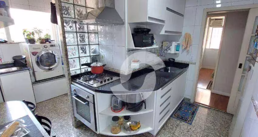 Apartamento com 3 dormitórios e quarto de home office à venda, 130 m² por r$ 700 - icaraí - niterói/rj