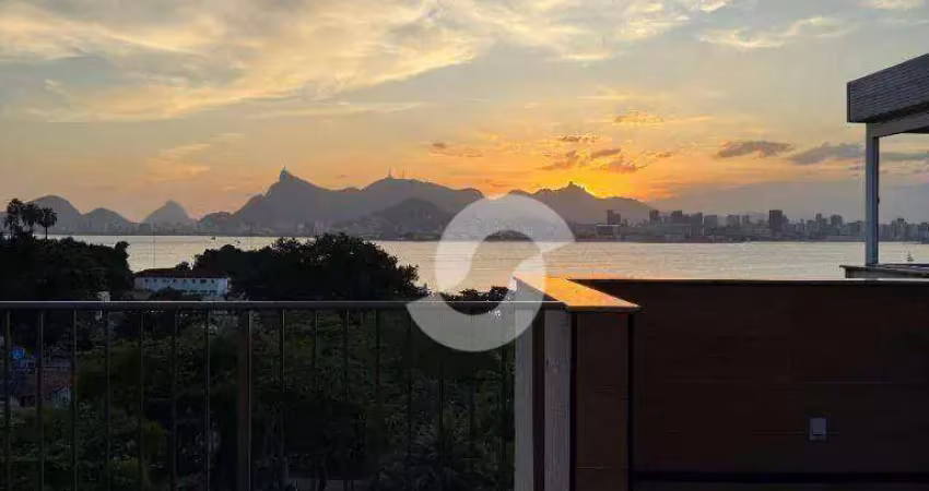 Cobertura com 2 dormitórios à venda, 128 m² por r$ 1.290.000,00 - gragoatá - niterói/rj