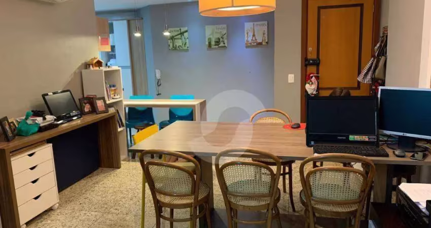 Icaraí,  excelente planta, junto ao polo gastronômico. sol da manhã, varanda gourmet, sala ampla, 3 qts, 2 suítes, 2 vgs e lazer completo