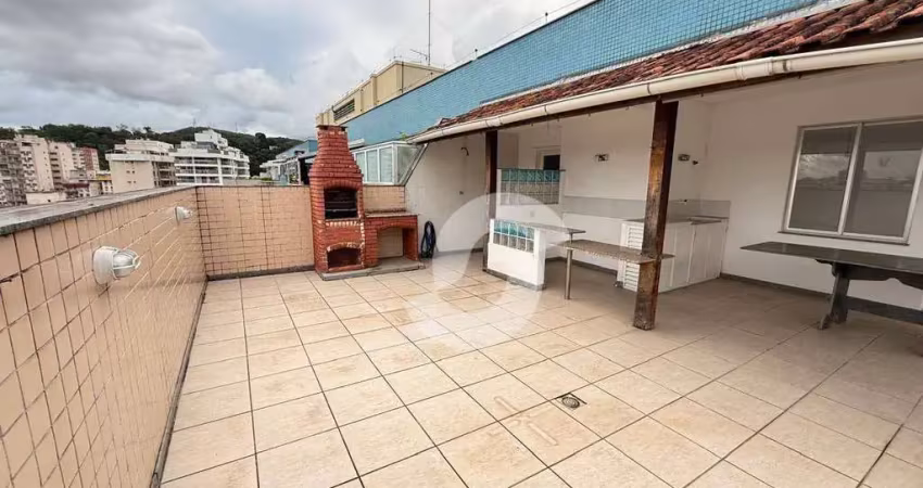 Cobertura com 3 dormitórios à venda, 245 m² por r$ 780.000,00 - santa rosa - niterói/rj