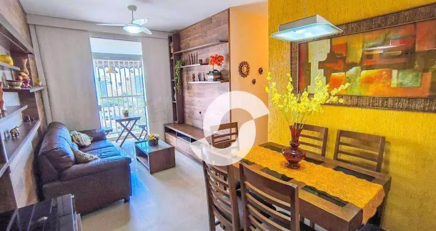 Apartamento com 2 dormitórios à venda, 70 m² por r$ 470.000,00 - centro - niterói/rj