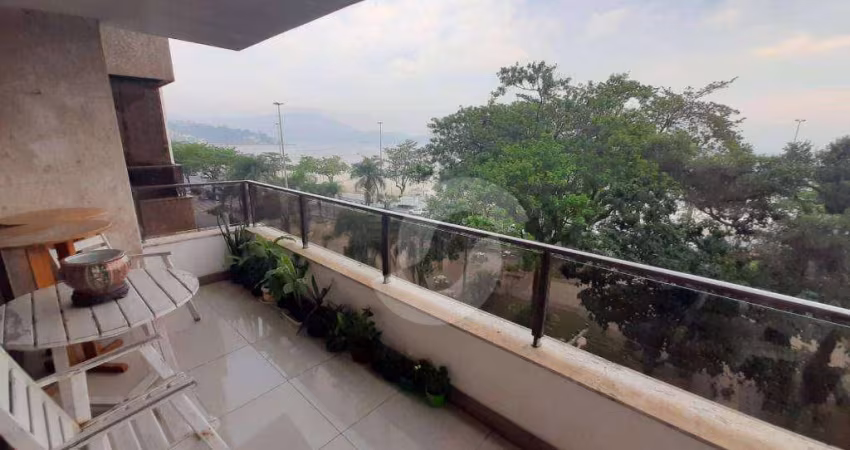 Apartamento com 4 dormitórios, 2 suítes e 2 vagas na praia de Icaraí - Niterói/RJ