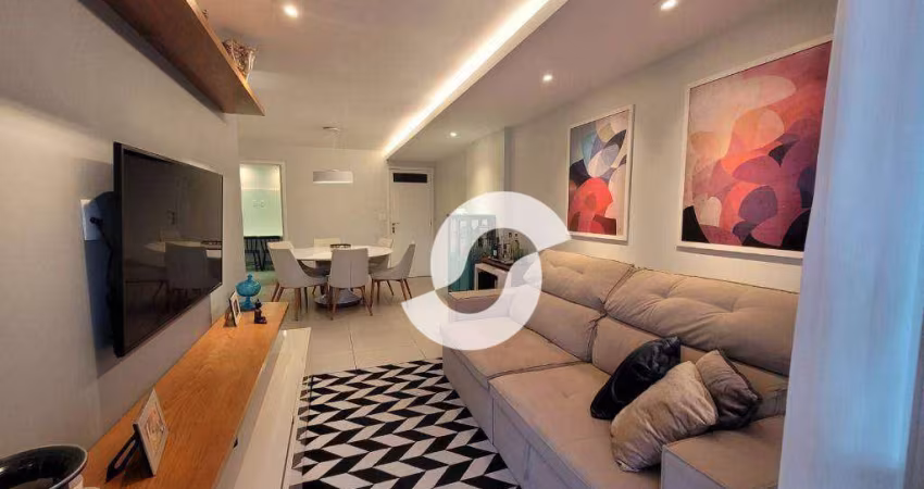 Apartamento com 3 dormitórios à venda, 117 m² por R$ 1.250.000,00 - Icaraí - Niterói/RJ