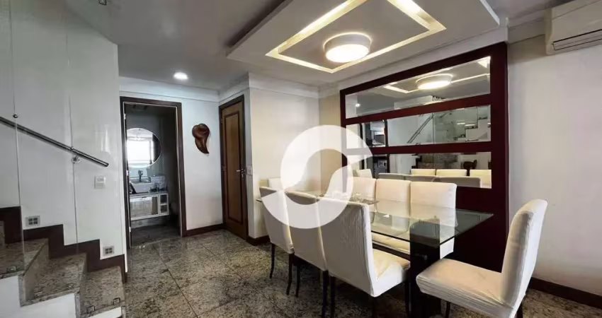 Cobertura com 4 dormitórios à venda, 278 m² por r$ 2.900.000,00 - icaraí - niterói/rj
