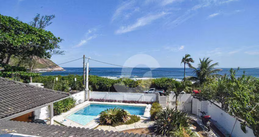 Casa pé na areia 7 suítes Cinematográfica pé na areia 720 m² por R$ 5.995.000, - Itacoatiara - Niterói/RJ