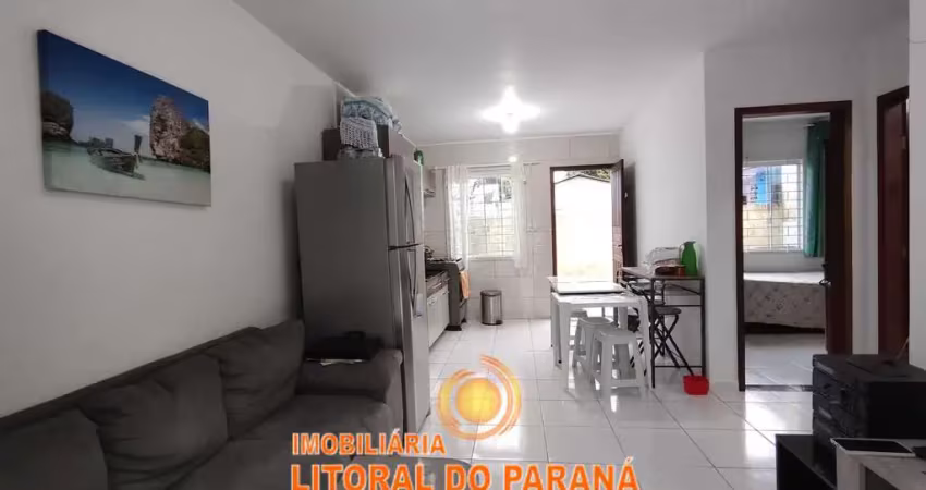 Aluguel mensal - casa 02 dormitórios - balneário santa terezinha - pontal do paraná