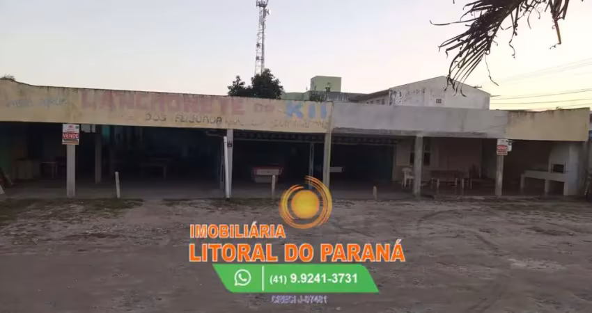Casa de madeira/ponto comercial à venda baln. leblon- pontal do paraná/pr