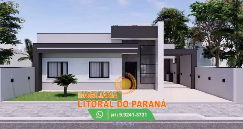 Casa de alvenaria - 03 dormitórios sendo 01 suíte - balneário ipanema - pontal do paraná