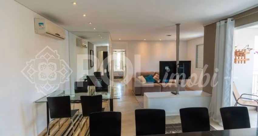Apartamento mobiliado para locação na Vila Olimpia, São Paulo-SP: 2 quartos, 1 suíte, 1 sala, 2 banheiros, 2 vagas - 71,44 m².