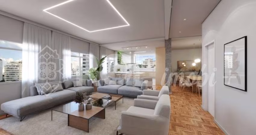 Apartamento à venda em Higienópolis, São Paulo-SP: 3 quartos, 1 suíte, 3 banheiros, 2 vagas, 230m². Venha conhecer!