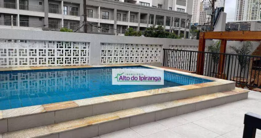 Apartamento com 1 dormitório, 31 m² - venda por r$ 360.000,00 ou aluguel por r$ 2.300,00/mês - ipiranga - são paulo/sp
