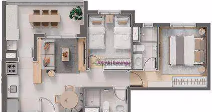 Apartamento com 2 dormitórios à venda, 57 m² por R$ 903.006,98 - Mirandópolis - São Paulo/SP