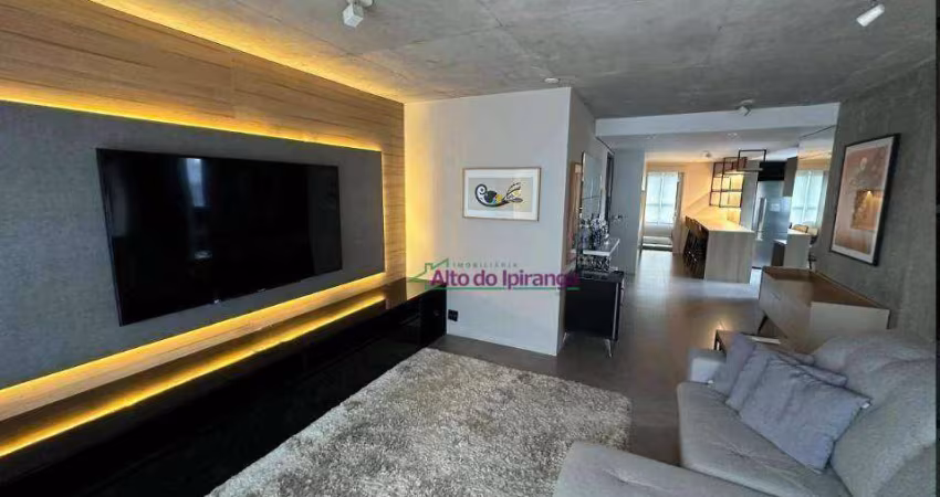 Apartamento com 1 dormitório para alugar, 90 m² por R$ 12.037,00/mês - Brooklin - São Paulo/SP