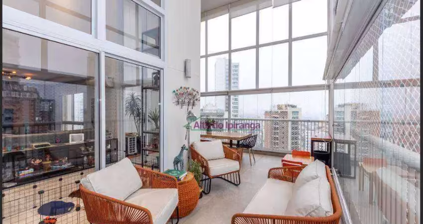 Apartamento duplex com 3 dormitórios à venda, 238 m² por r$ 3.800.000,00 - chácara klabin - são paulo/sp