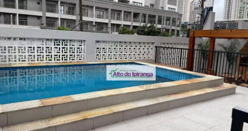 Apartamento com 1 dormitório, 31 m² - venda por r$ 360.000,00 ou aluguel por r$ 2.300,00/mês - ipiranga - são paulo/sp