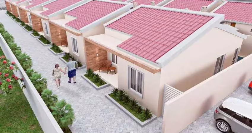 Casa com 2 dormitórios à venda por R$ 215.000 - Cidade Balneária Novo Mundo II - Conde/PB