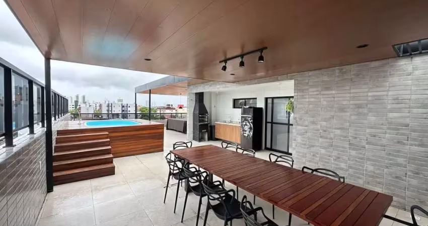 Cobertura com 3 dormitórios à venda, 180 m² por r$ 660.000,00 - bessa - joão pessoa/pb