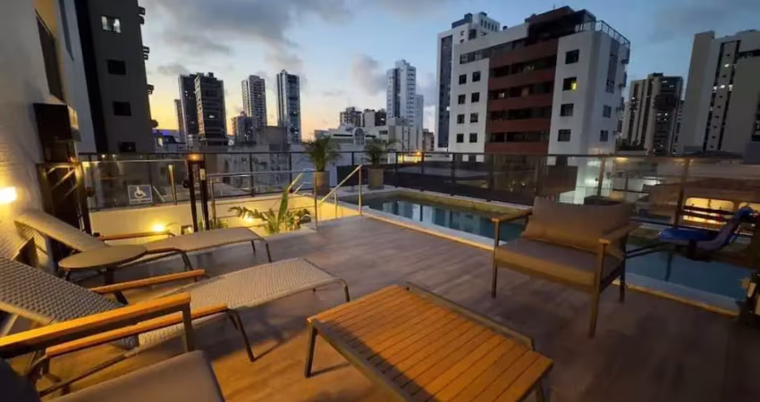 Studio com 1 dormitório à venda, 27 m² por r$ 378.000,00 - manaíra - joão pessoa/pb