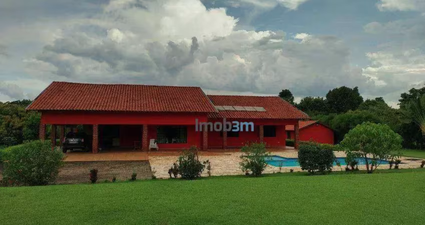 Chácara com 4 dormitórios à venda, 5000 m² por r$ 1.500.000,00 - recanto dos pinheiros - cambé/pr