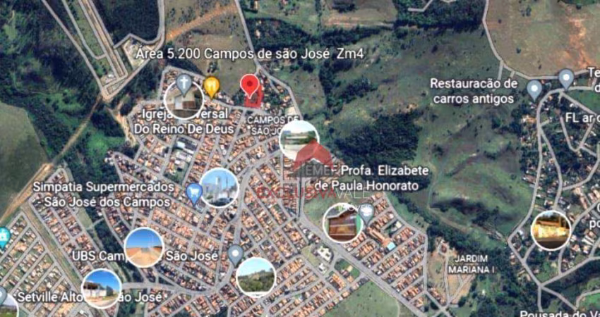 Área à venda, 5200 m² por R$ 3.810.000,01 - Campos de São José - São José dos Campos/SP