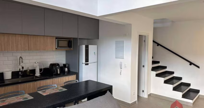 Apartamento tipo Loft Mobiliado com 1 dormitório à venda, 78 m² por R$ 790.000 - Jardim Aquarius - São José dos Campos/SP