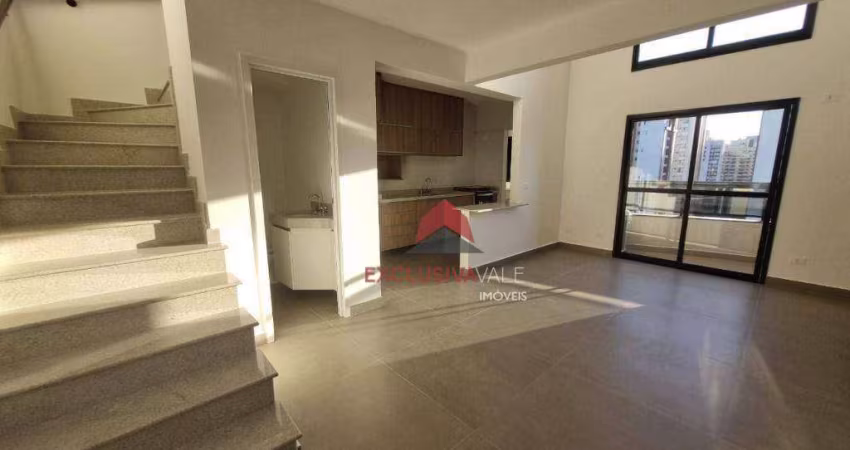 Apartamento com 1 dormitório para alugar, 78 m² por R$ 5.437,00/mês - Parque Residencial Aquarius - São José dos Campos/SP