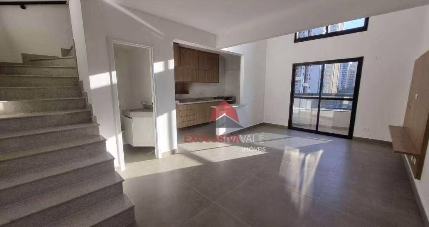 Apartamento com 1 dormitório para alugar, 78 m² por R$ 5.374,00/mês - Parque Residencial Aquarius - São José dos Campos/SP