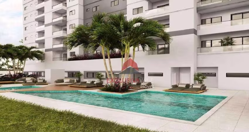 Apartamento com 2 dormitórios à venda, 56 m² por r$ 530.000,00 - condomínio residencial colinas do paratehy - são josé dos campos/sp