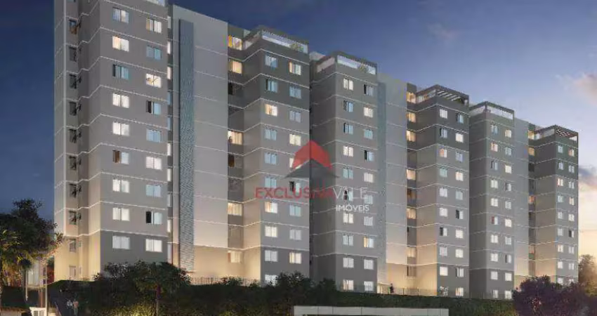 Apartamento, 40 m² - venda por r$ 235.000,00 ou aluguel por r$ 1.600,00/mês - jardim coleginho - jacareí/sp