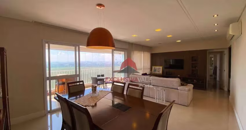 Apartamento com 3 suites, varanda gourmet, 3 vagas, vista incrível à venda, 142 m² por r$ 1.380.000 - jardim das indústrias - são josé dos campos/sp