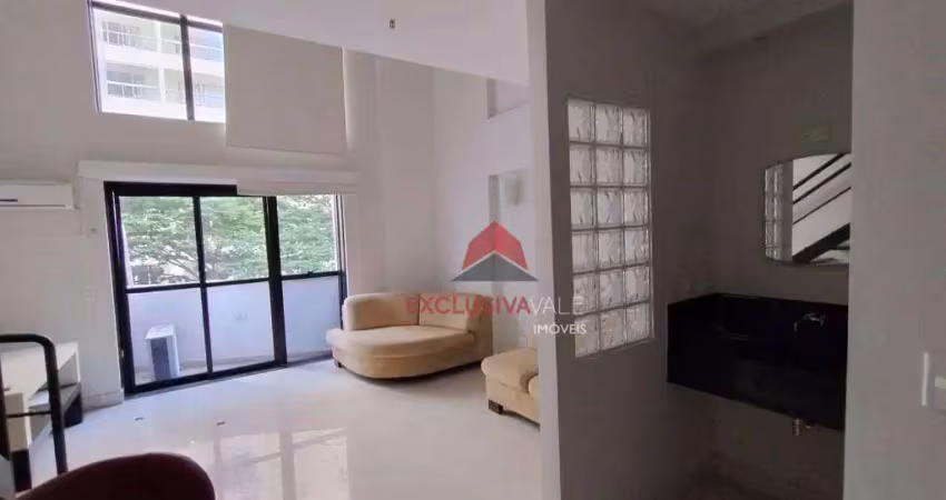 Flat com 1 dormitório para alugar, 70 m² por R$ 4.550,00/mês - Jardim Aquarius - São José dos Campos/SP