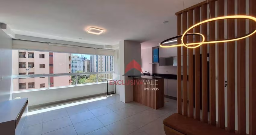 Apartamento com 1 dormitório para alugar, 48 m² - Jardim Aquarius - São José dos Campos/SP