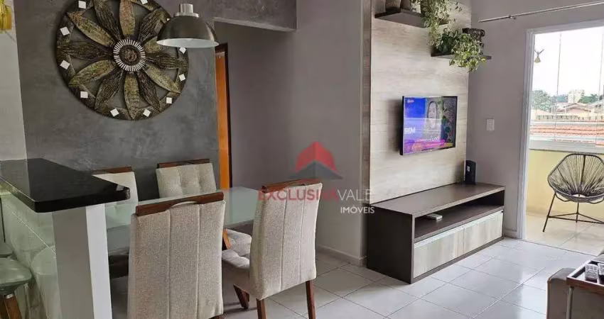 Apartamento com 2 dormitórios, suíte, varanda a à venda, 59 m² por r$ 455.000 - bosque dos eucaliptos - são josé dos campos/sp