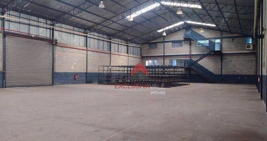 Galpão aluga área construída 1.200 metros quadrados, Chácaras Reunidas, São José dos Campos-SP