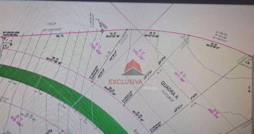 Área à venda, 1744 m² por R$ 3.836.800,00 - Recanto da Baronesa - São José dos Campos/SP
